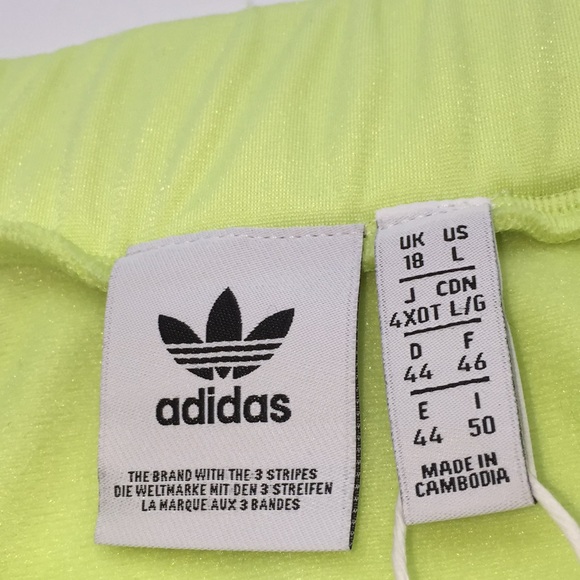 Adidas Originals Woman's Yellow Athletic Tennis Skirt Size Large - Picture 5 of 10